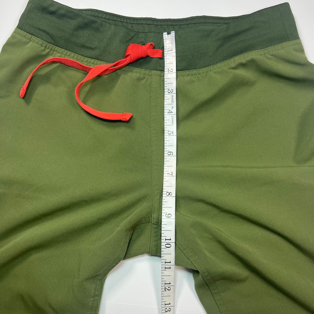 FIGS Scrub Pants Women XS Olive Green Straight Leg Red Drawstring - Picture 5 of 10